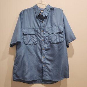 AFTCO Mens Button Down Fishing Shirt Large